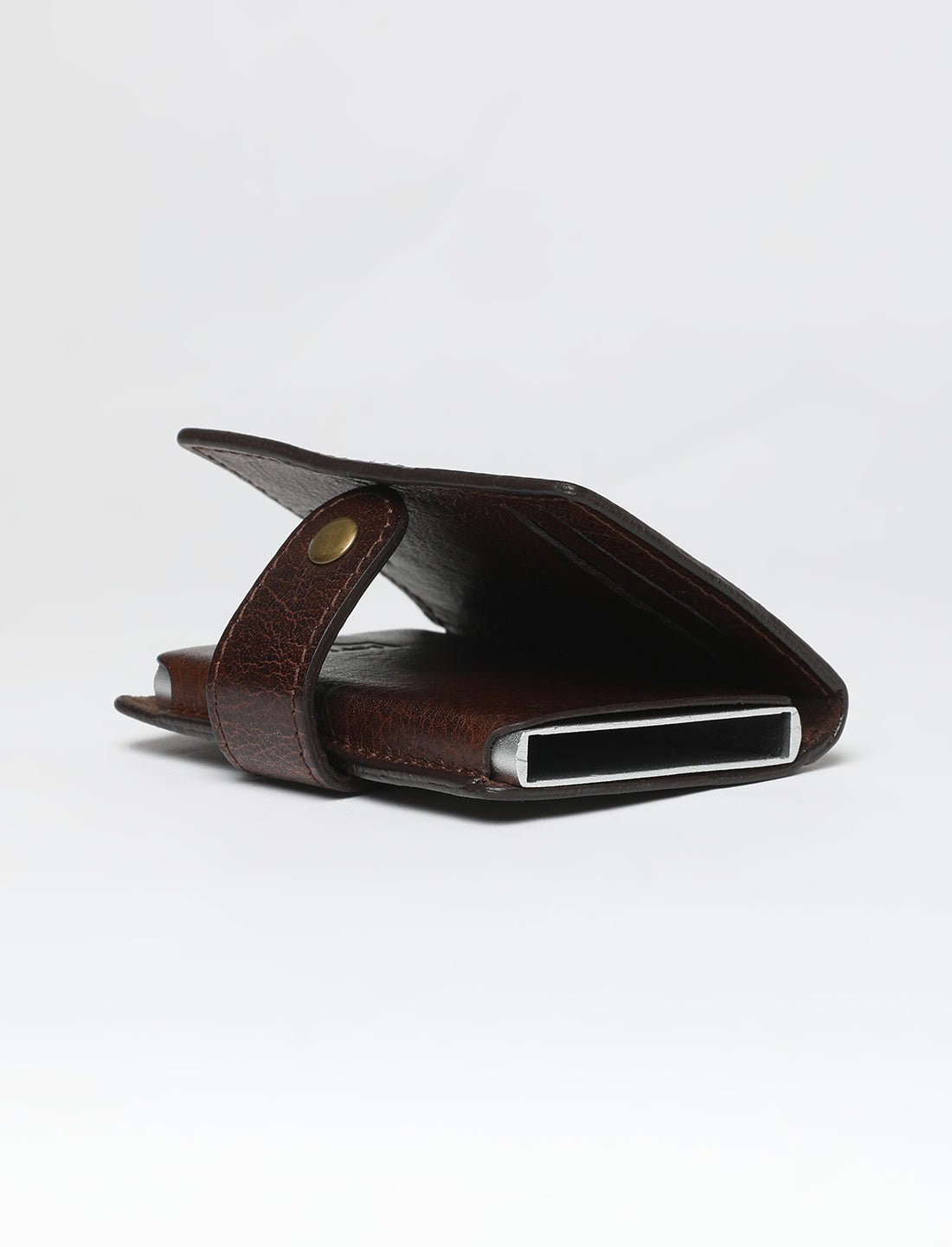 Men's Brown Solid Card Holder - 053A8236 View