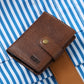 Men's Tan Solid Card Holder - 053A8247 View