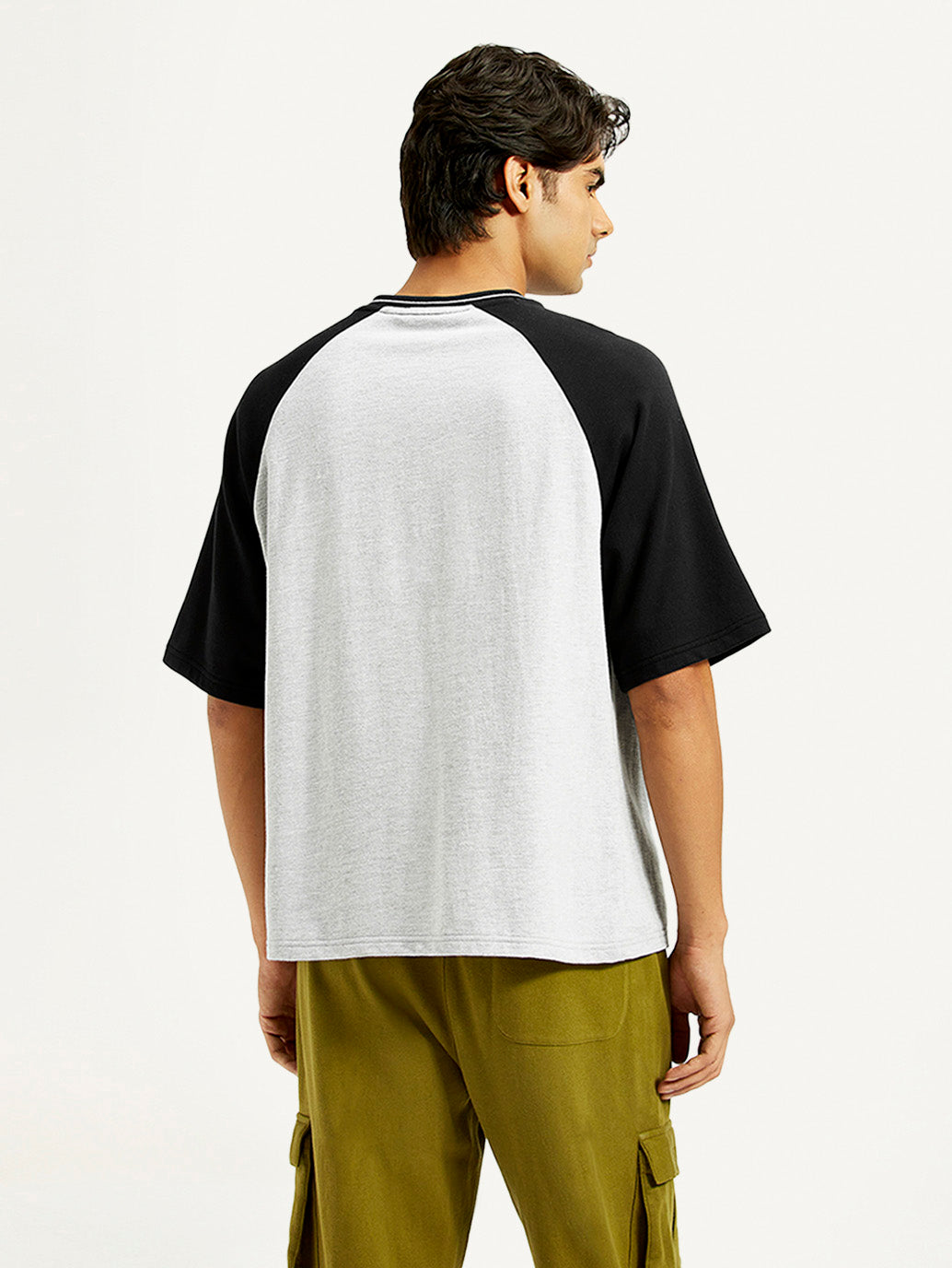 Men's Graphic Loose Fit T-Shirt - Back View