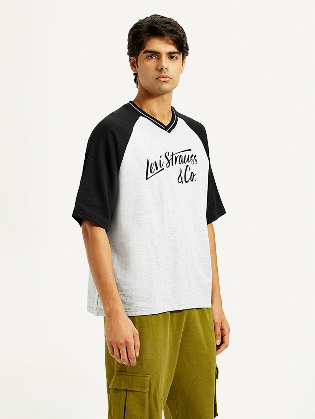 Men's Graphic Loose Fit T-Shirt - Side View