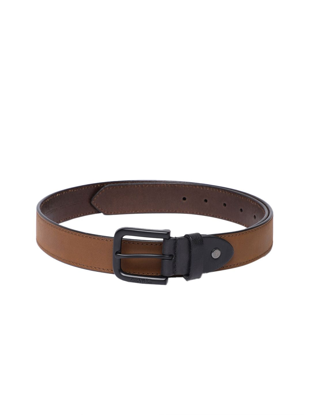 Men's Brown Solid Belt - 064d59ec-8a61-4619-b415-970c8220da6f1742192279813-Men-Solid-Leather-Belt-3101742192279616-1 View