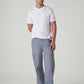 Men's Grey Straight Fit Mid Rise Cargos - Styleshot View