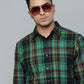 Men's Checkered Spread Collar Shirt