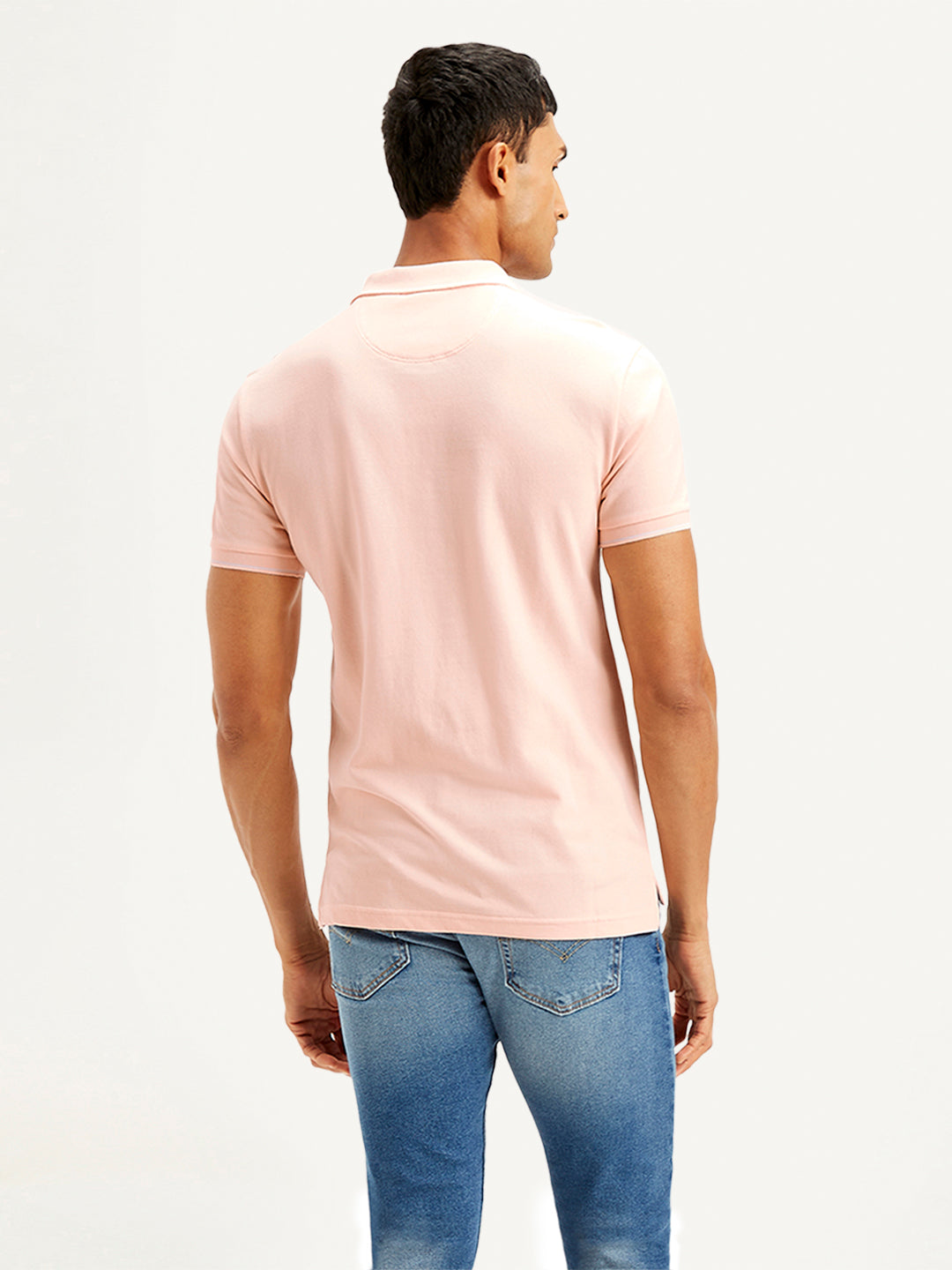Men's Solid Slim Fit Polo T-shirt - 0b23ee1c17b3c82f6efd02a6b748ef3c View