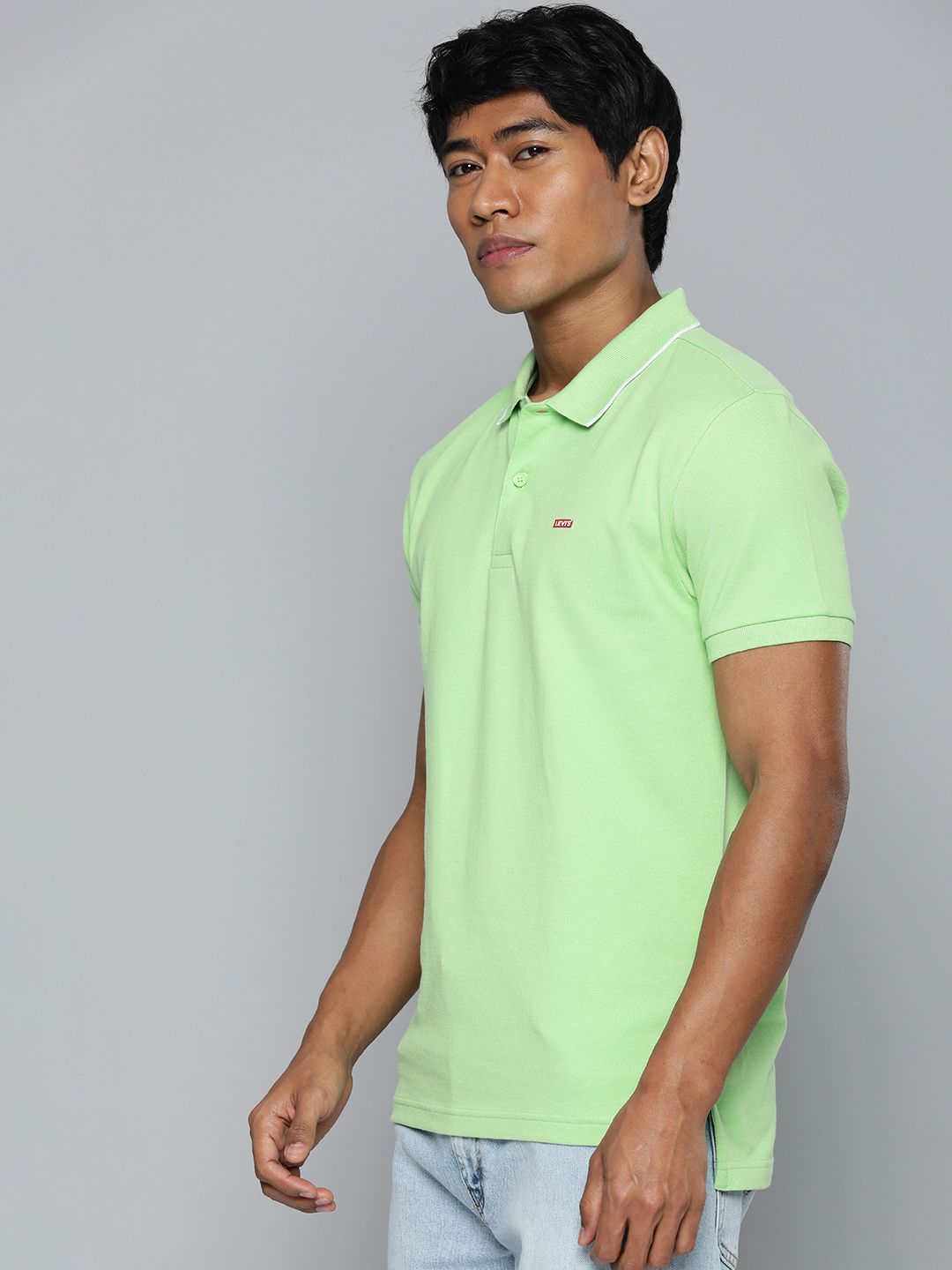 Men's Solid Polo T-shirt - 0df29beb63bd7ceea07392ed74ad26e3 View