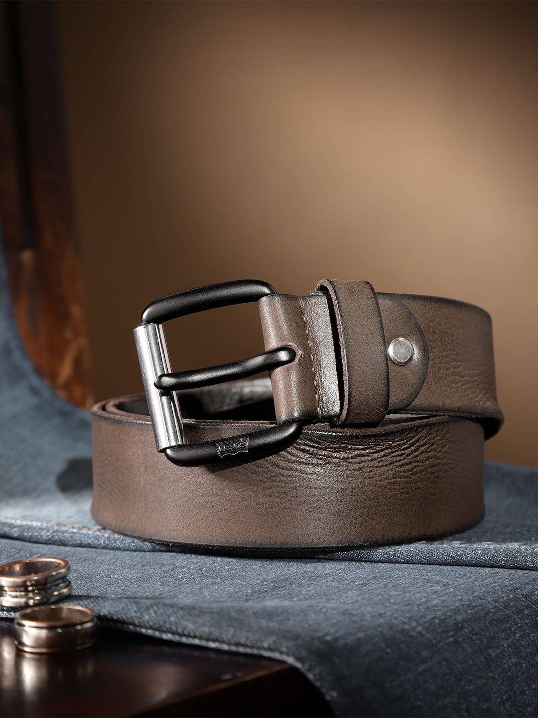 Men's Olive Solid Belt