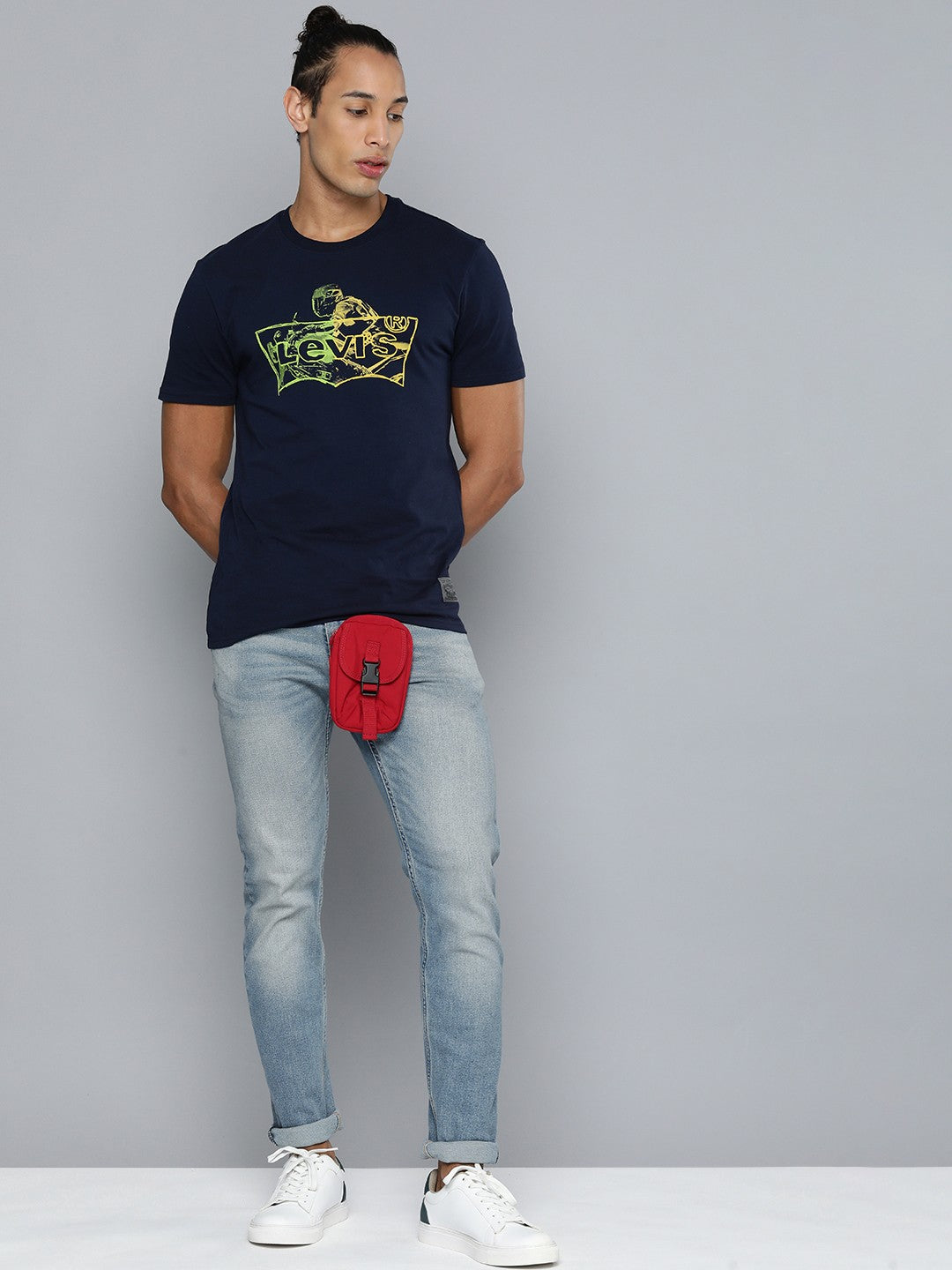 Men's 512 Blue Slim Tapered Fit Mid Rise Jeans