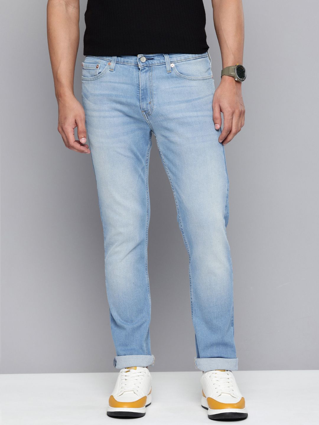 Men's 511 Blue Slim Fit Mid Rise Jeans - 11a967ec0024fe2b9af6c56b080041cb View