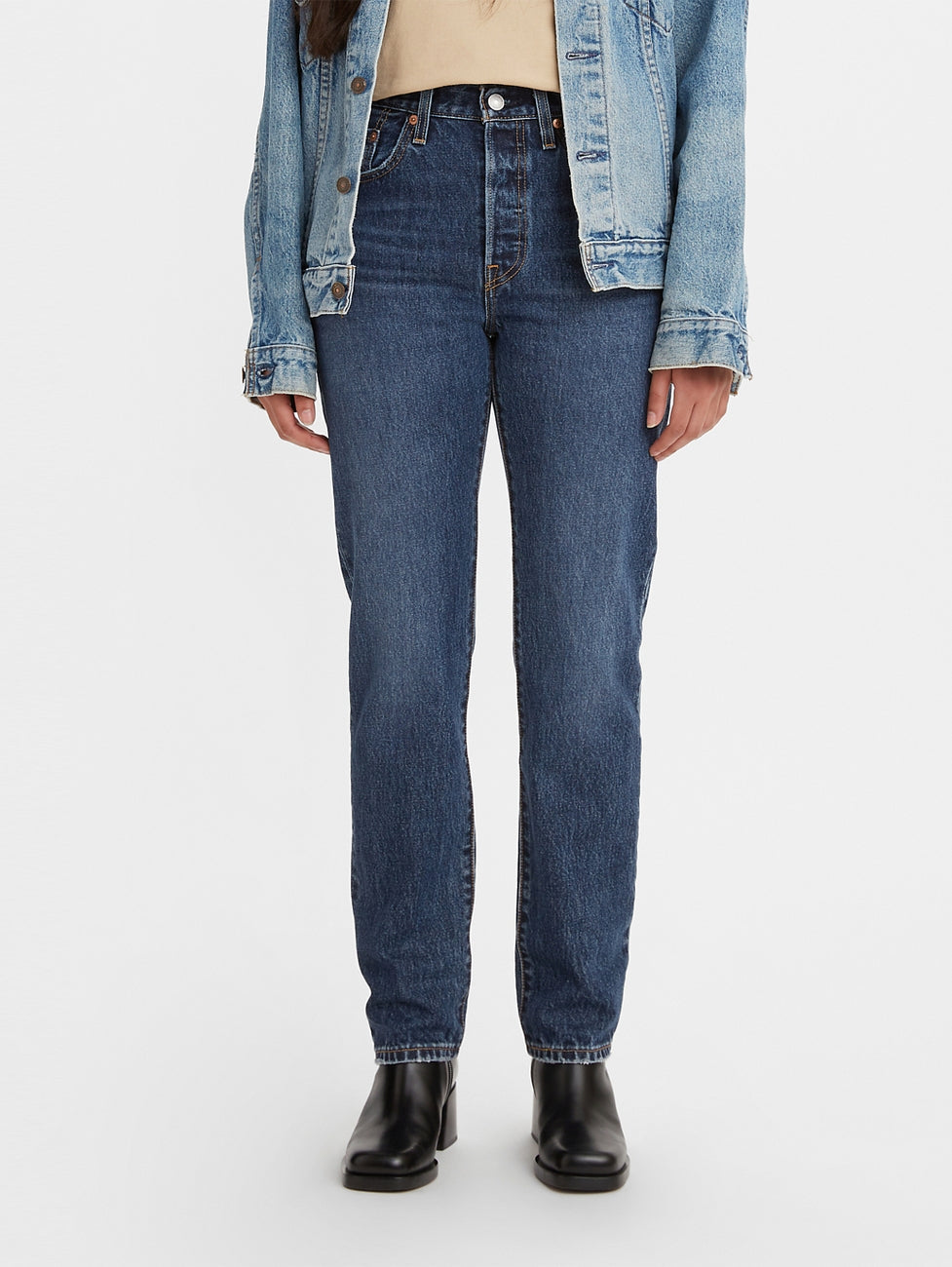 Women's High Rise 501 Regular Fit Jeans