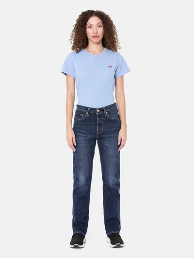 levi's Women's 501 Dark Indigo Straight Fit High Rise Jeans-picture-31