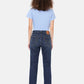 Women's 501 Dark Indigo Straight Fit High Rise Jeans - Back View