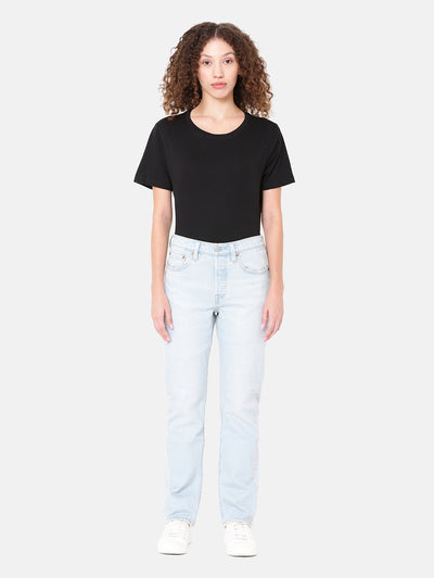 levi's Women's 501 Light Indigo Straight Fit High Rise Jeans-picture-10