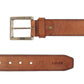 Men's Tan Solid Belt - 14206022-d82e-4151-ba8a-af6e426bdfd11742192289022-Men-Solid-Leather-Belt-9851742192288893-3 View
