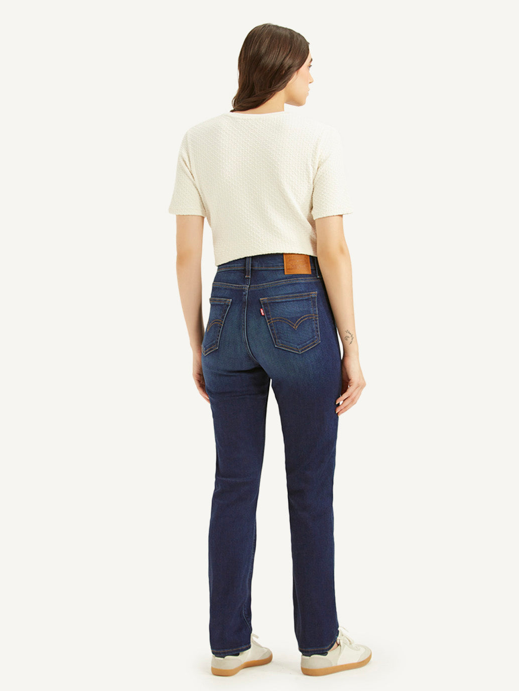 Women's 724 Dark Blue Slim Straight Fit High Rise Jeans - 159ca1af1863d0d5e6588f9b022ba9be View