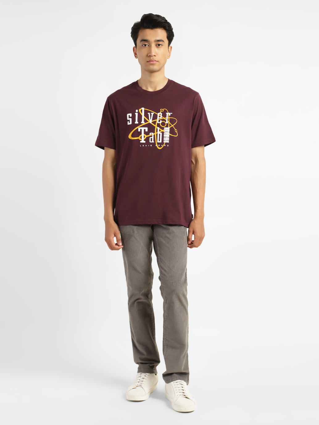 Men's Solid Loose Fit T-shirt - ce3a5883-daf8-49c6-95ab-751d654095b7 View