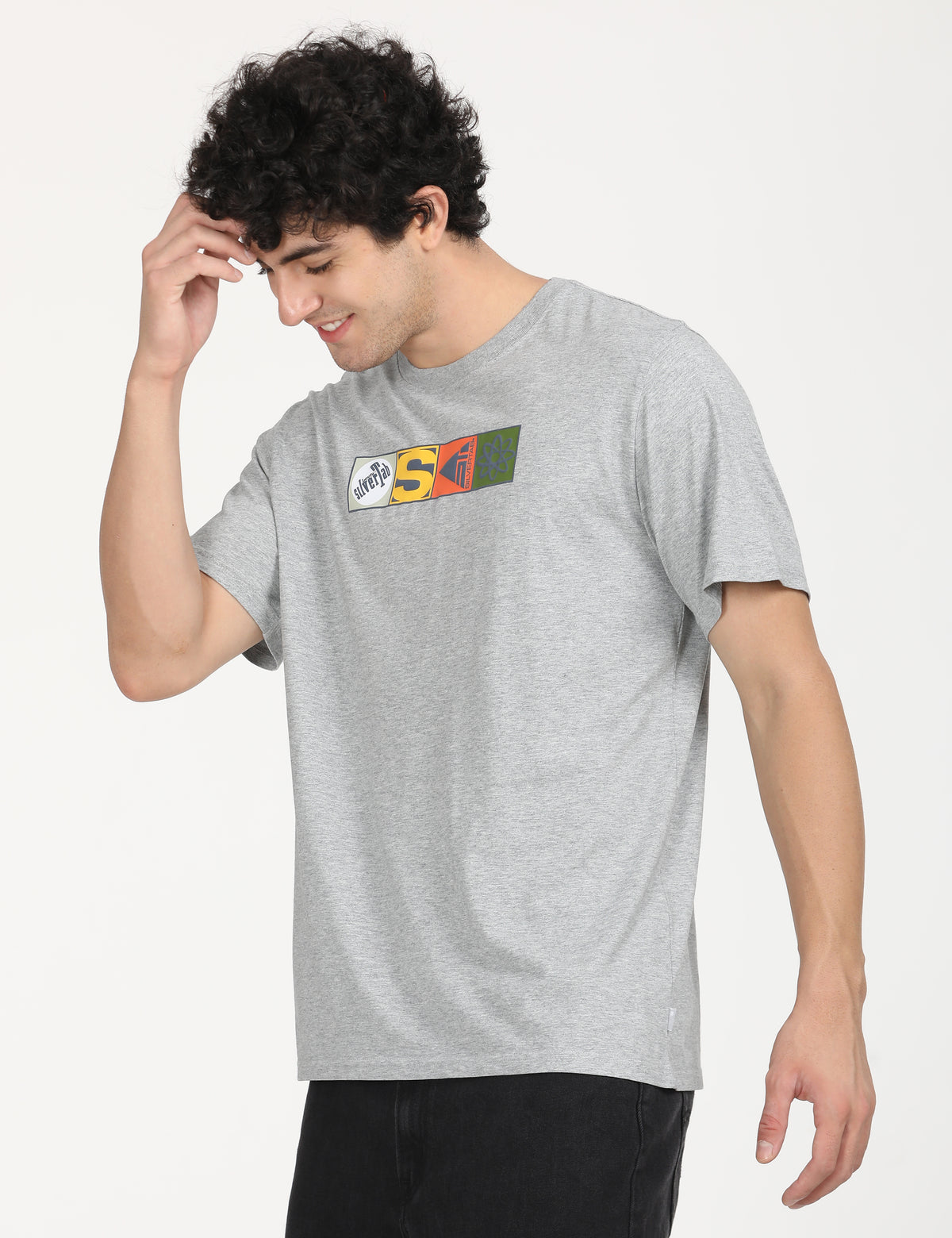 Men's Graphic Print Loose Fit T-Shirt