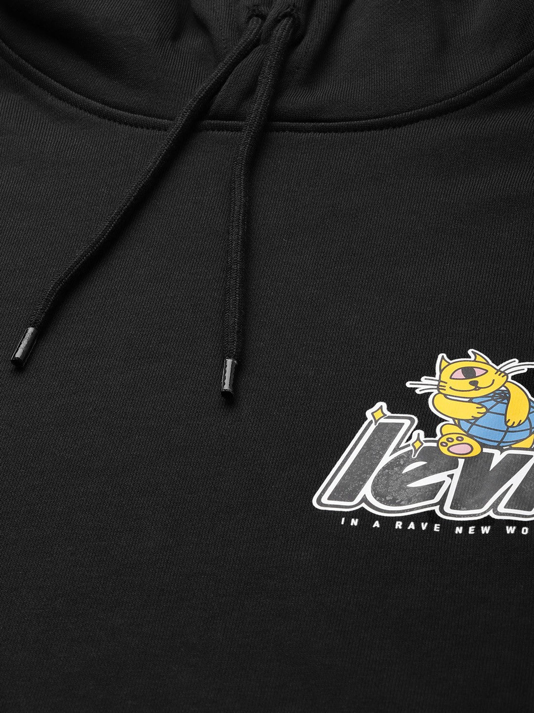 Men's Solid Black Hooded Sweatshirt - 162dba0f-63ad-4693-9d45-737967815b4f1709882575003-Levis-Men-Sweatshirts-9661709882574649-2 View