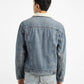 Men's Solid Blue Collar Neck Denim Jacket - 93ede7c9-2bb4-4536-a30b-e2de8d2c713a View