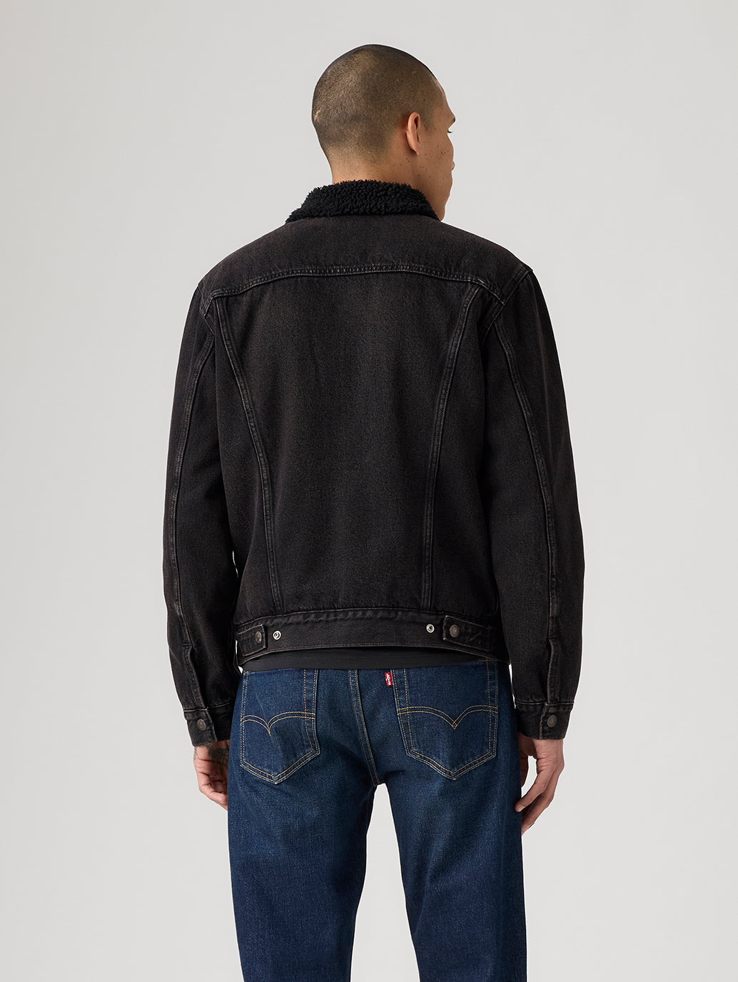 Levi's® Men's Type III Sherpa Trucker Jacket - Back View