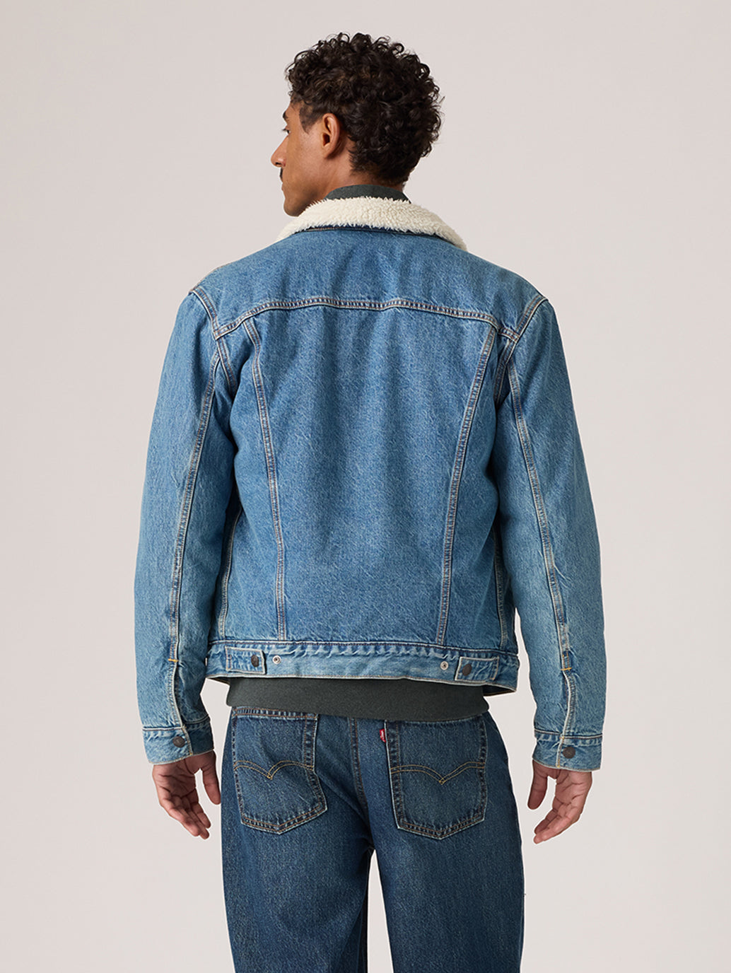 Levi's® Men's Type III Sherpa Trucker Jacket - Back View