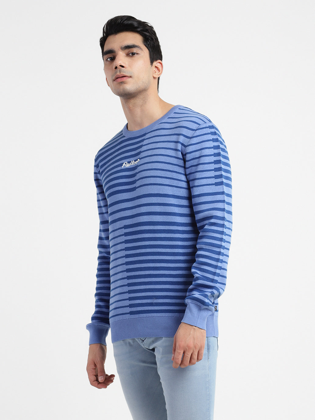 Men's Striped Crew Neck Sweater