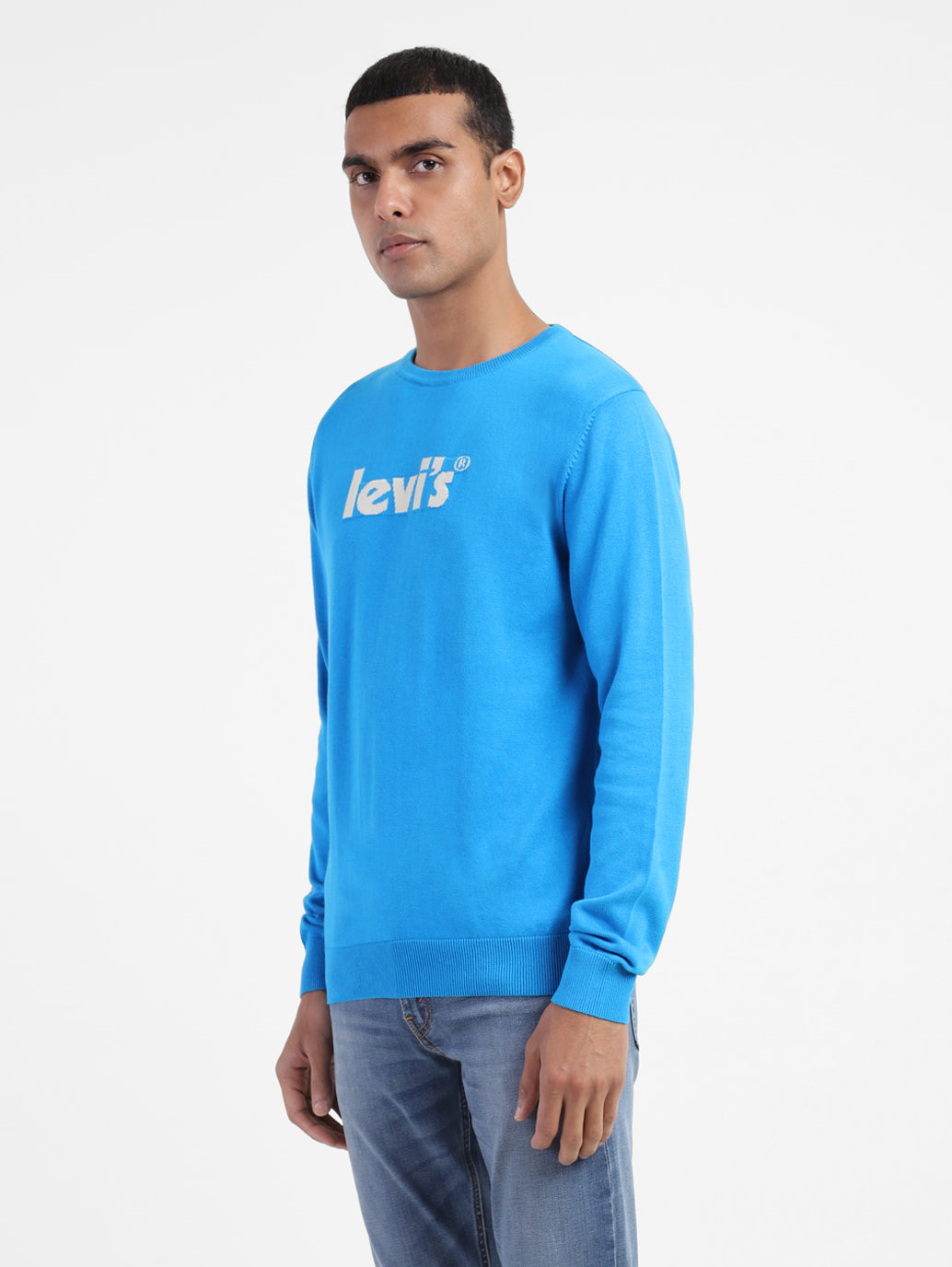 Men's Brand Logo Crew Neck Sweater