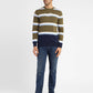 Men's Striped Crew Neck Sweater