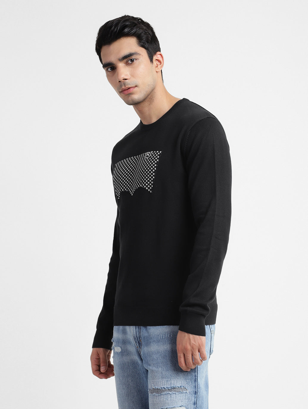 Men's Brand Logo Crew Neck Sweatshirt - 659953e9-e7fe-45a4-8fa4-29fb6cafe04c View