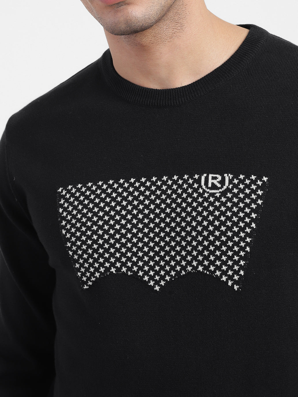 Men's Brand Logo Crew Neck Sweatshirt - 1cf55b54-28a9-49a7-9840-fa1599115d3b View