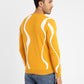 Men's Abstract Print Crew Neck Sweater