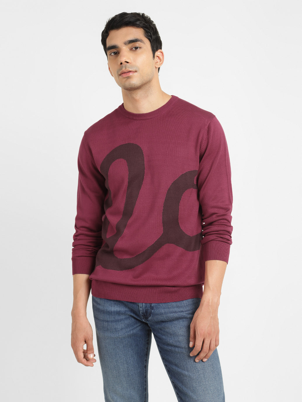 Levi's red sweater hotsell