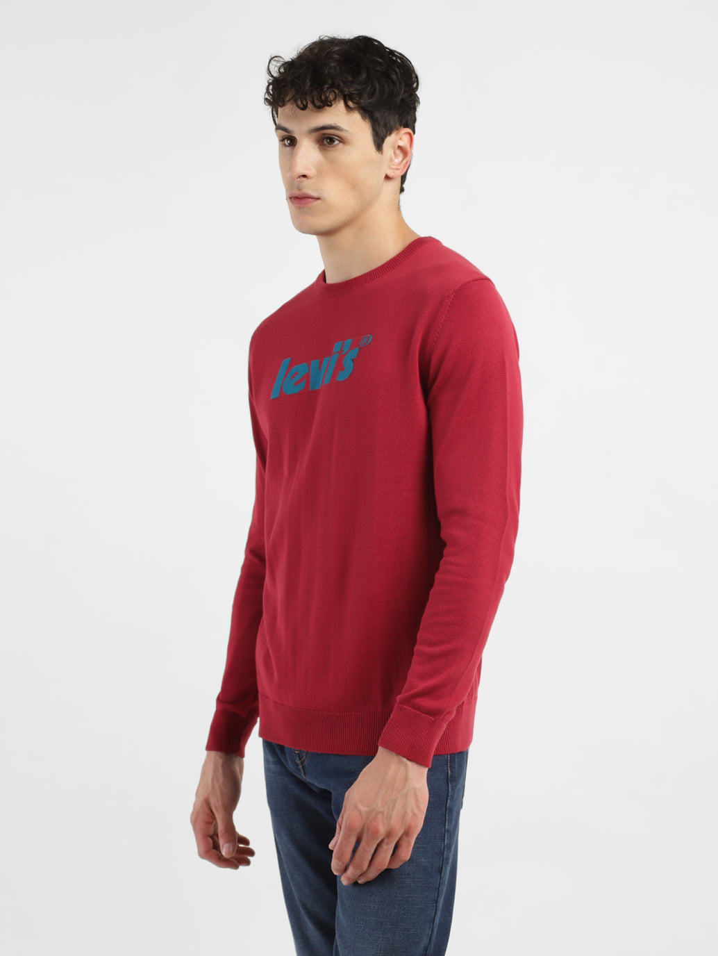 Men's Brand Logo Crew Neck Sweater