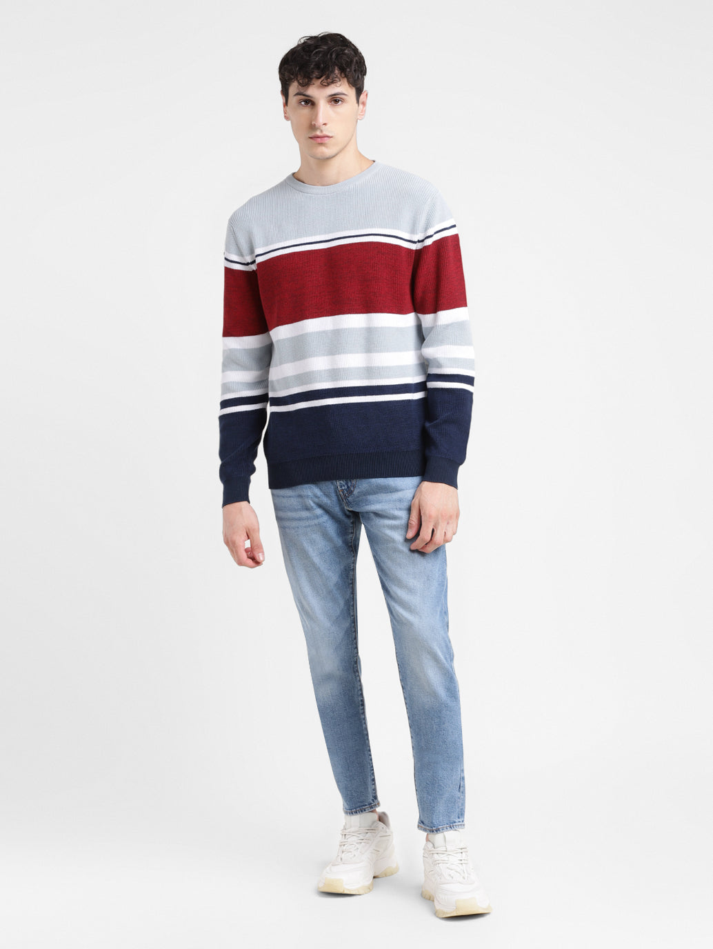 Levi's striped sweater best sale