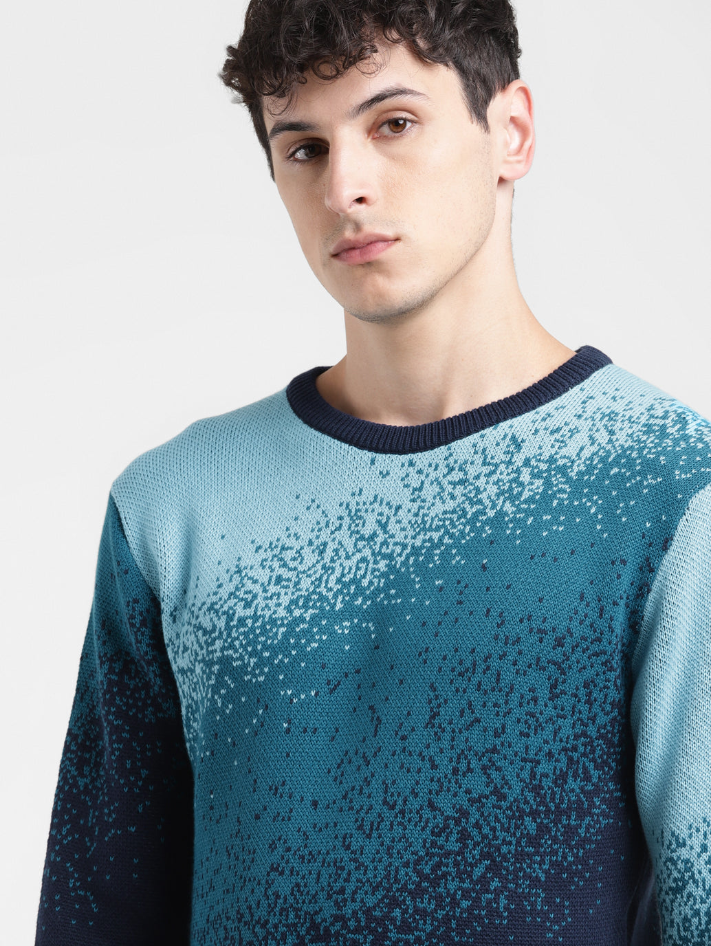 Mens clearance ombre sweater