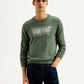 Men's Brand Logo Sage Crew Neck Sweater - Styleshot View