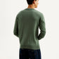 Men's Brand Logo Sage Crew Neck Sweater - Back View