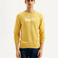 Men's Brand Logo Yellow Crew Neck Sweater - 20Front View