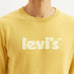 Men's Brand Logo Yellow Crew Neck Sweater - Detail View