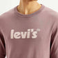 Men's Brand Logo Mauve Crew Neck Sweater - Detail View
