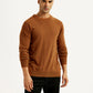 Men's Solid Crew Neck Sweater - Front View