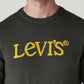 Men's Brand Logo Crew Neck Jersey Sweatshirt - Detail View