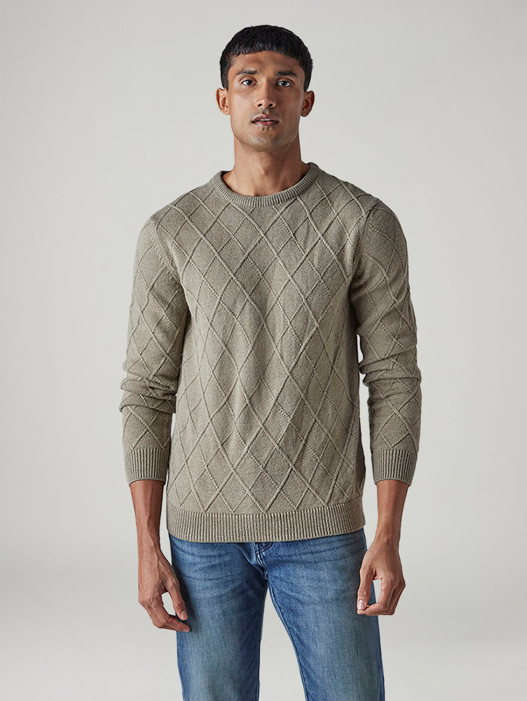 Men's Textured Regular Fit Sweater - 20 View