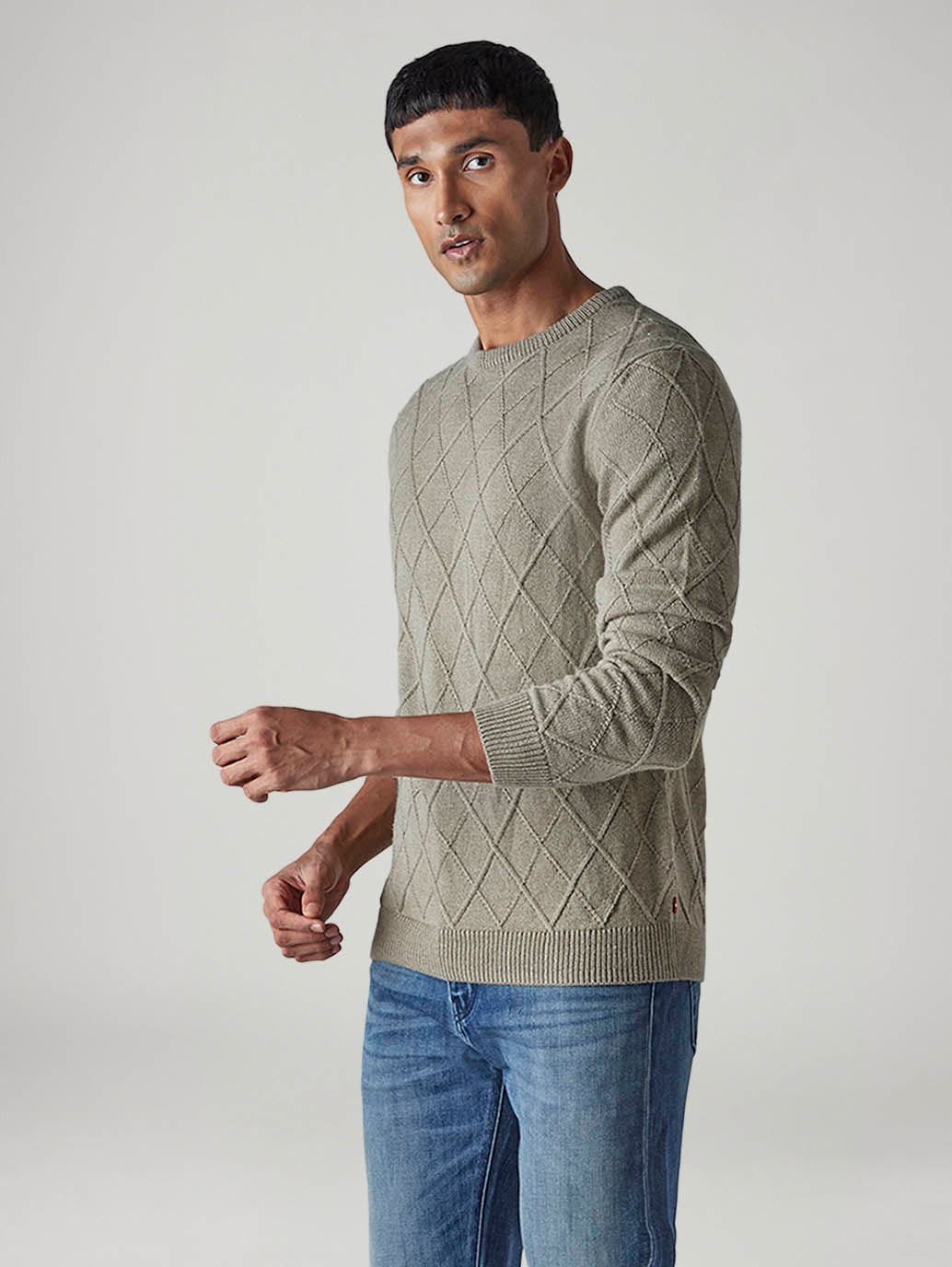 Men's Textured Regular Fit Sweater - 20 View