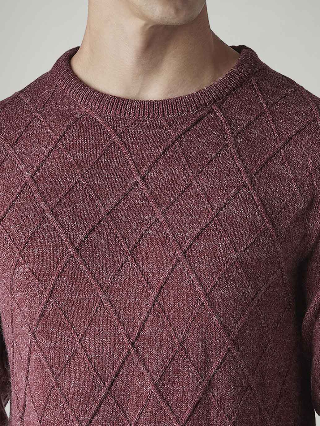 Men's Textured Regular Fit Sweater - 20 View