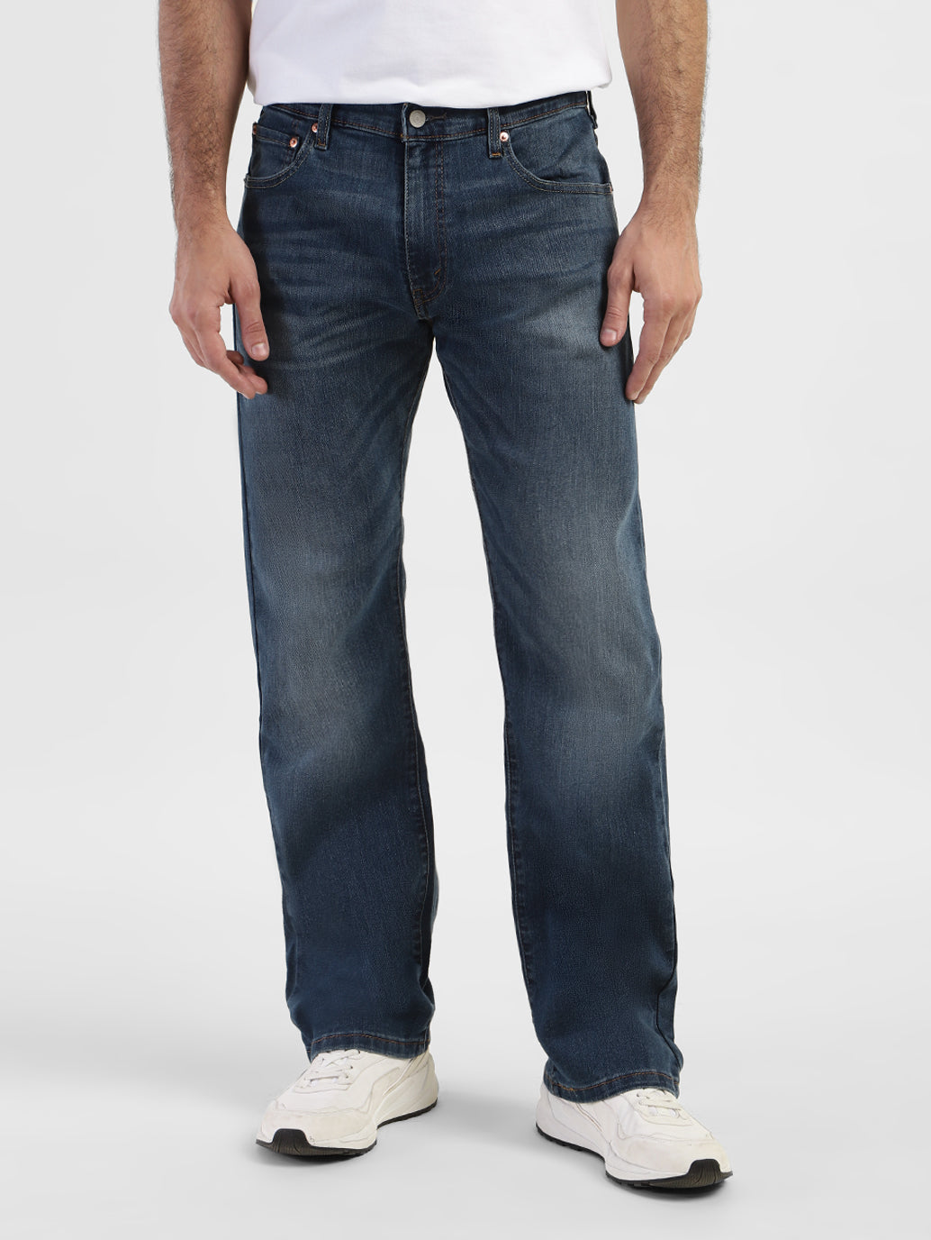 Men's 517 Blue Bootcut Fit Mid Rise Jeans