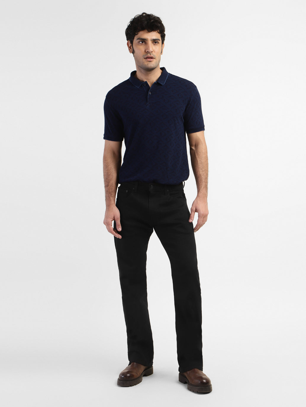 Men's 517 Black Bootcut Fit Mid Rise Jeans