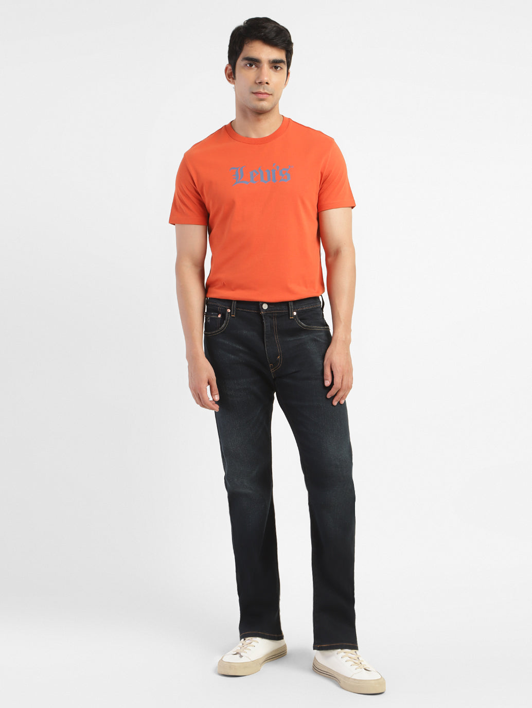 Men's 517 Blue Bootcut Fit Mid Rise Jeans