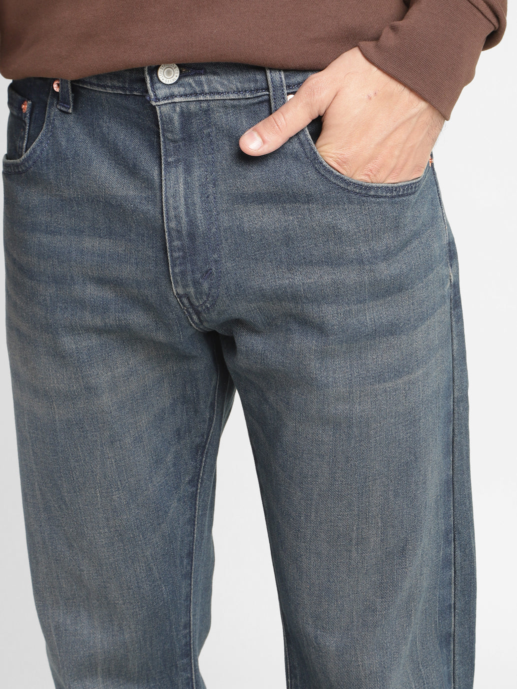 Men's 517 Blue Bootcut Fit Mid Rise Jeans - 677e13e7-1458-4b54-bb5e-7bd2825e4821 View