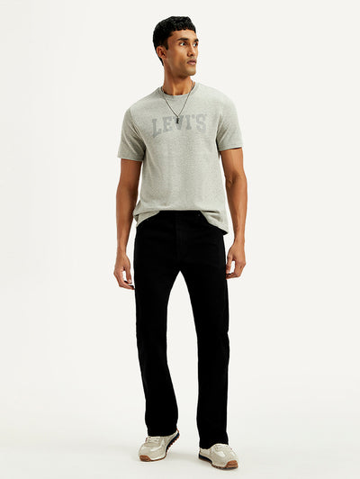 Men's 517 Black Bootcut Fit Mid Rise Jeans