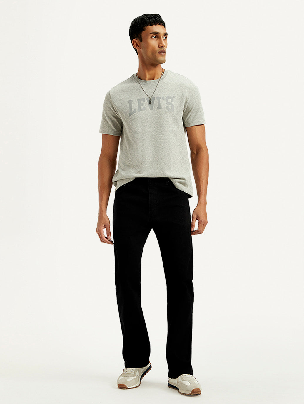 Men's 517 Black Bootcut Fit Mid Rise Jeans